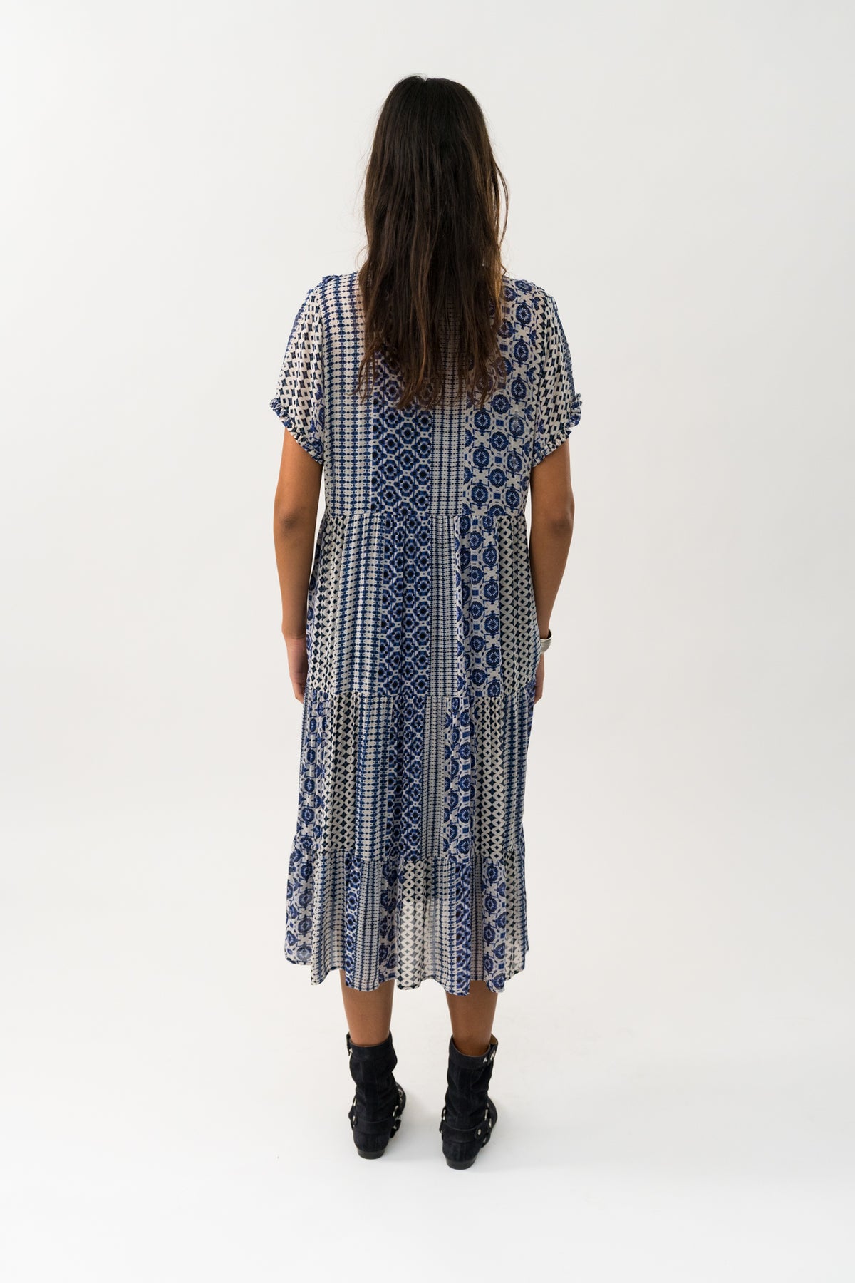 FreddyLL Midi Dress SS - Blå
