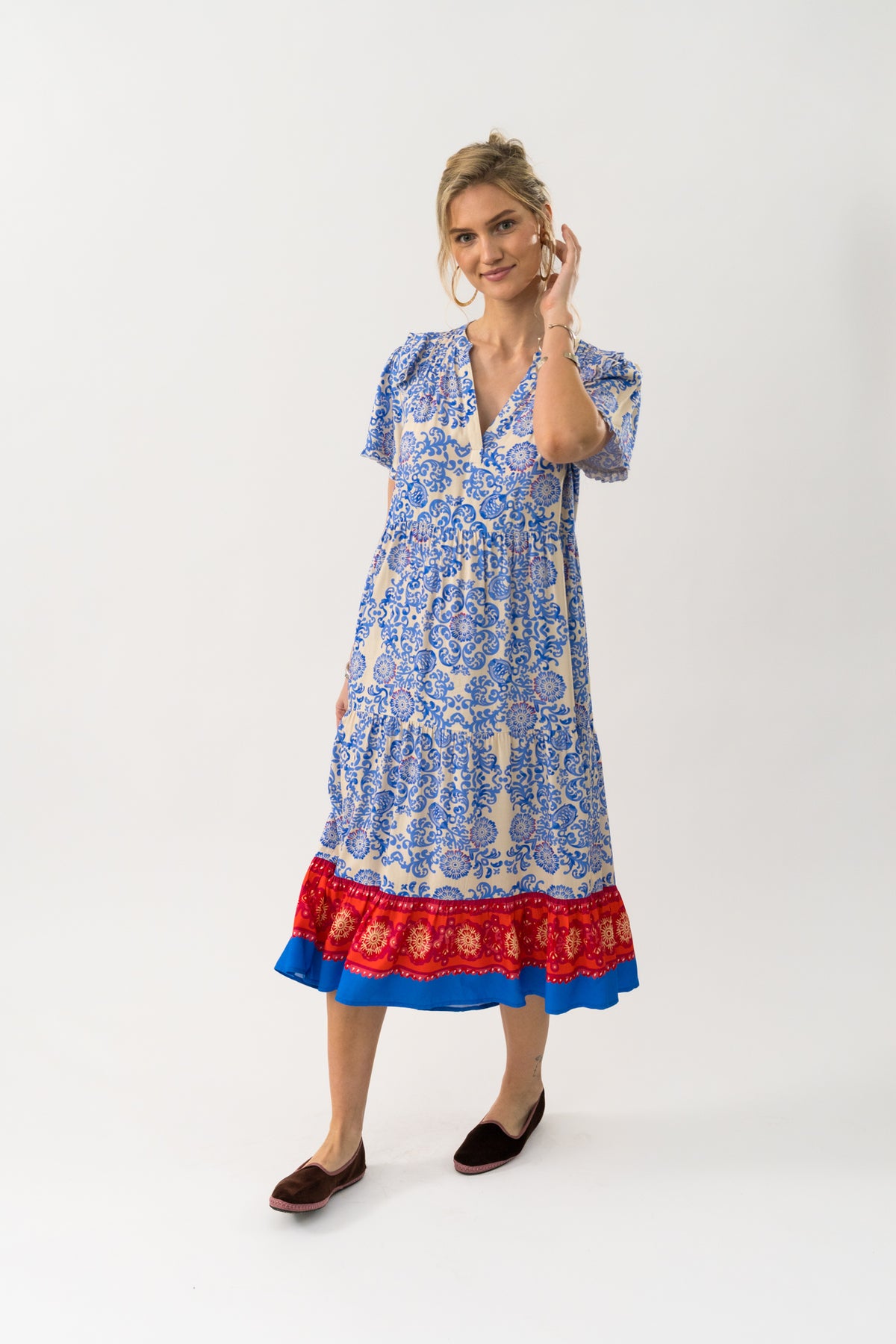 Lollys Laundry FreddyLL Midi Kjole Dress Lyseblå