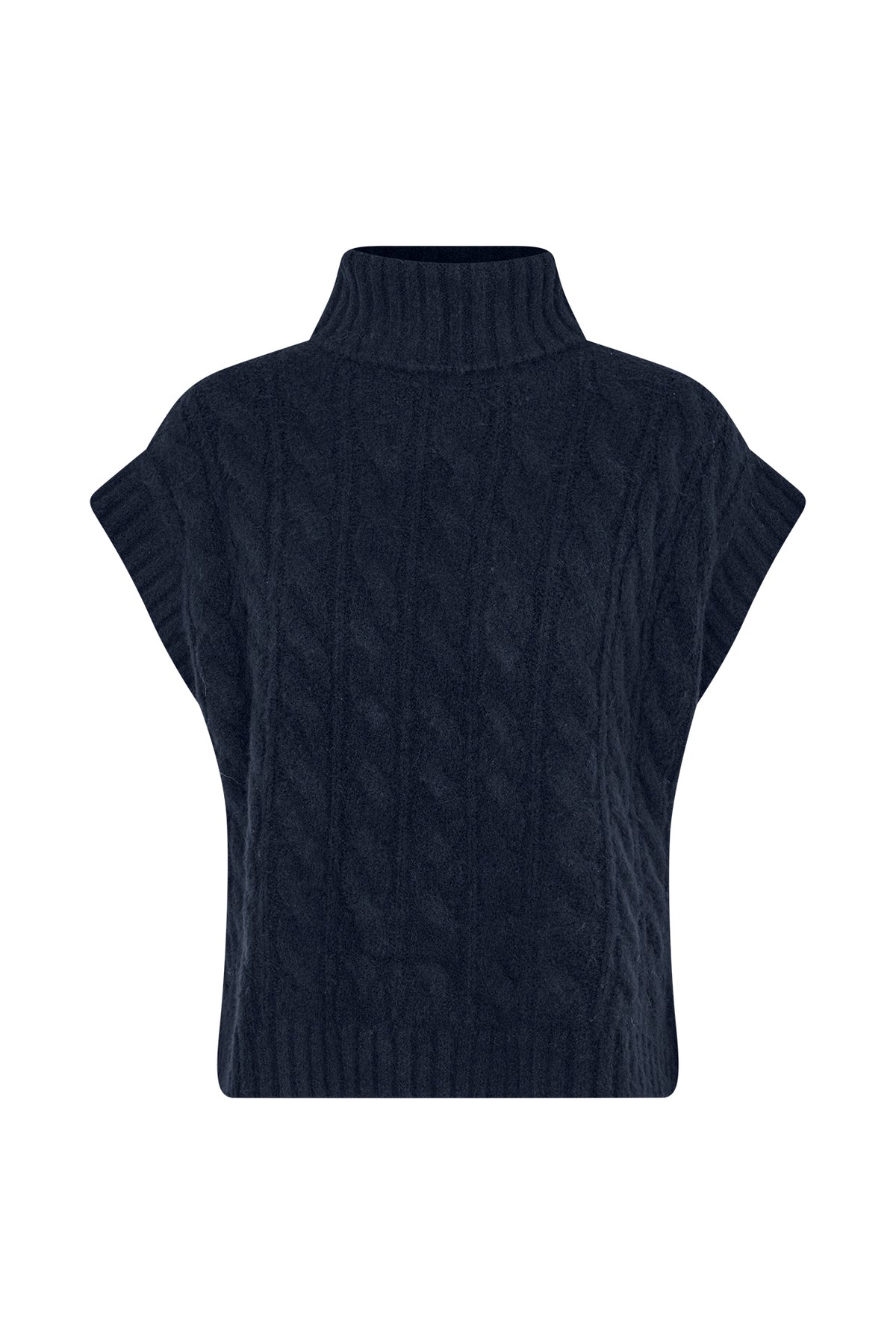 Lollys Laundry FresnoLL Strikket Vest Vest Mørkeblå