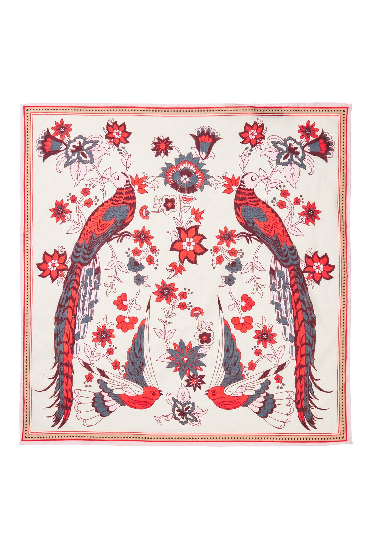 Lollys Laundry GardenbirdsLL Tørklæde Scarf Creme