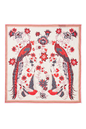 Lollys Laundry GardenbirdsLL Tørklæde scarf 02 Creme