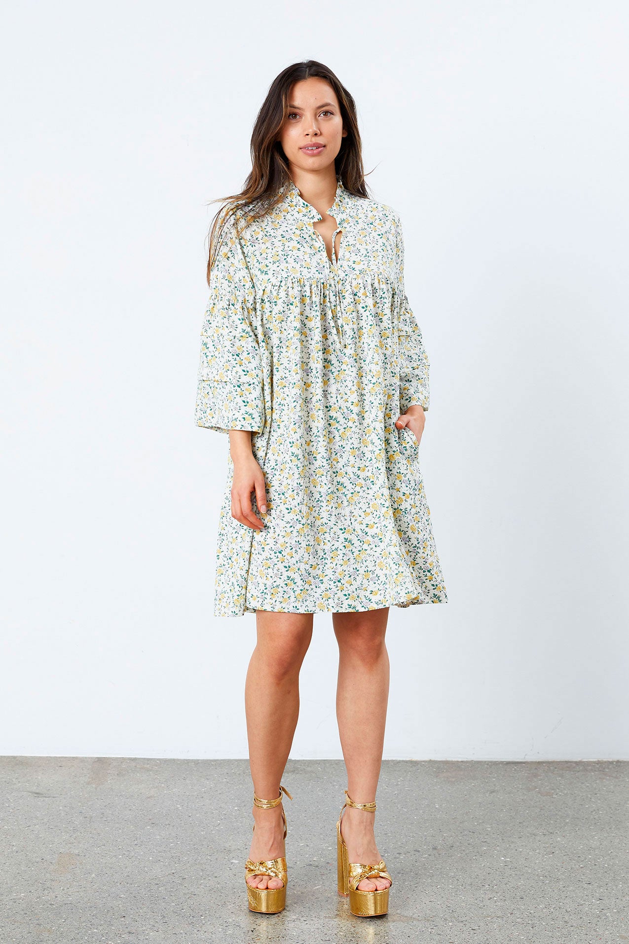 Lollys Laundry Georgia Dress Dress 74 Flower Print