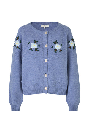 Lollys Laundry GracelynnLL Strik Cardigan Cardigan Blå melange