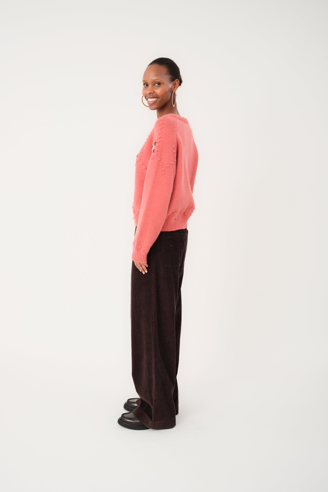 GracelynnLL Strik Cardigan - Koral
