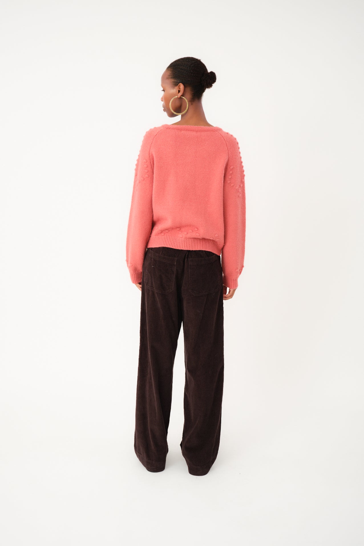GracelynnLL Strik Cardigan - Koral