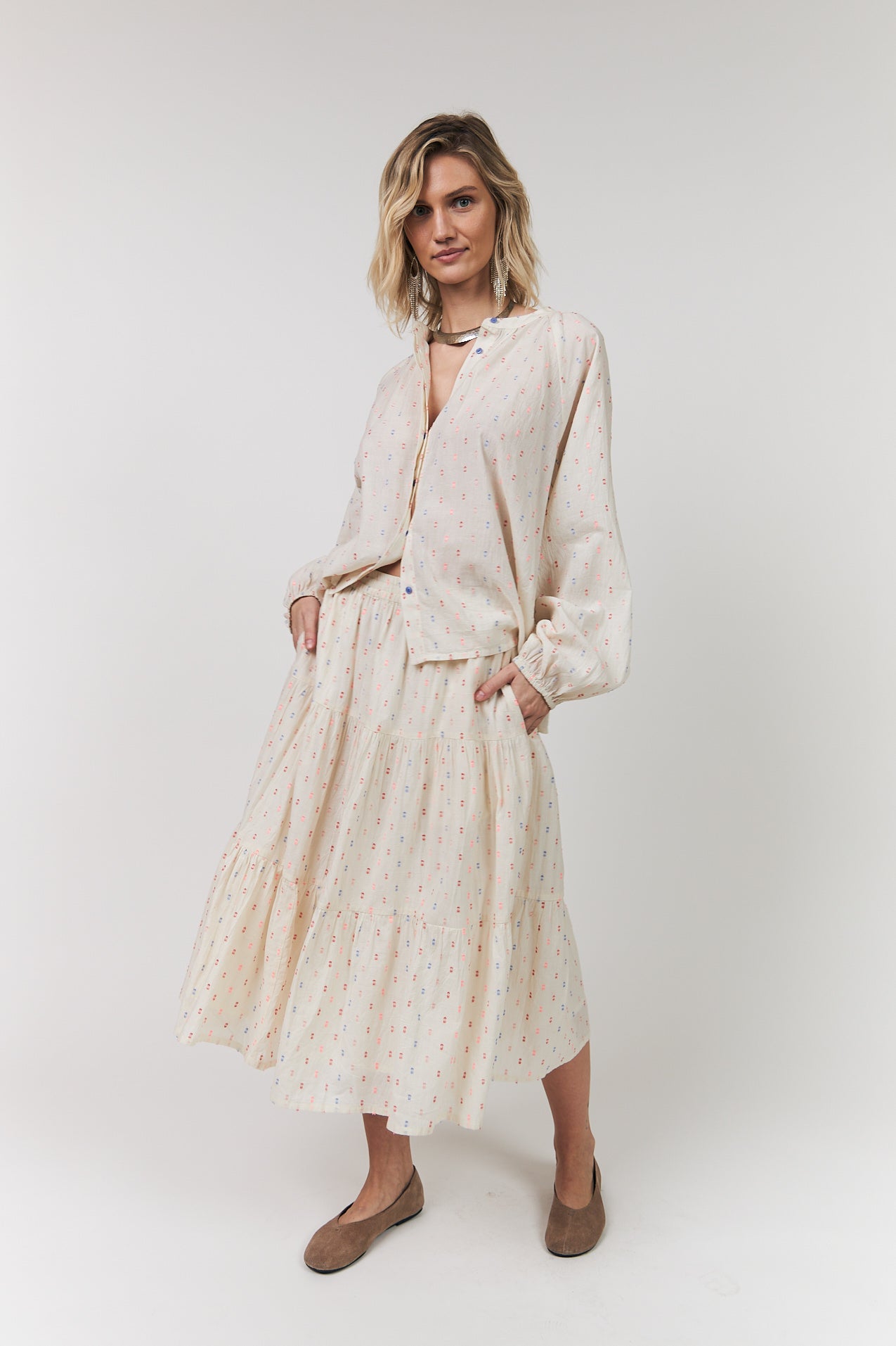 Lollys Laundry HaileyLL Skjorte Shirt 02 Creme