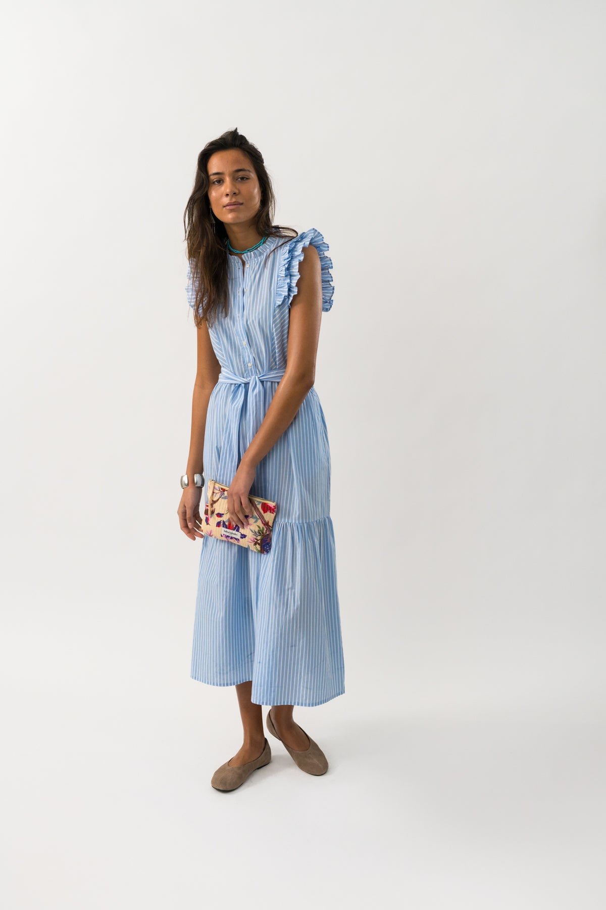 Lollys Laundry HarrietLL Maxi Kjole Dress Striber