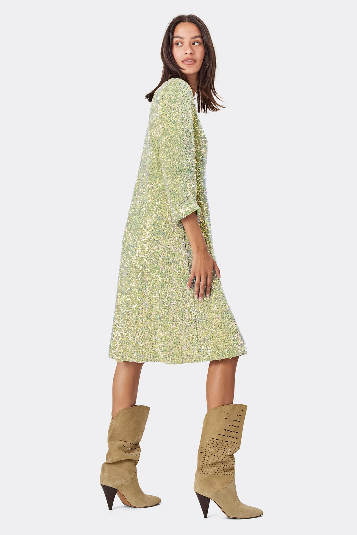 Lollys Laundry HavanaLL Midi Dress SS Dress Lysegrøn