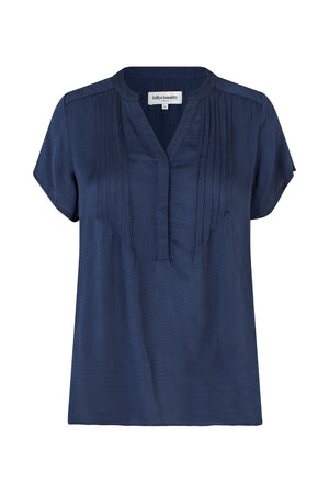 Lollys Laundry HeatherLL Bluse Blouse Mørkeblå