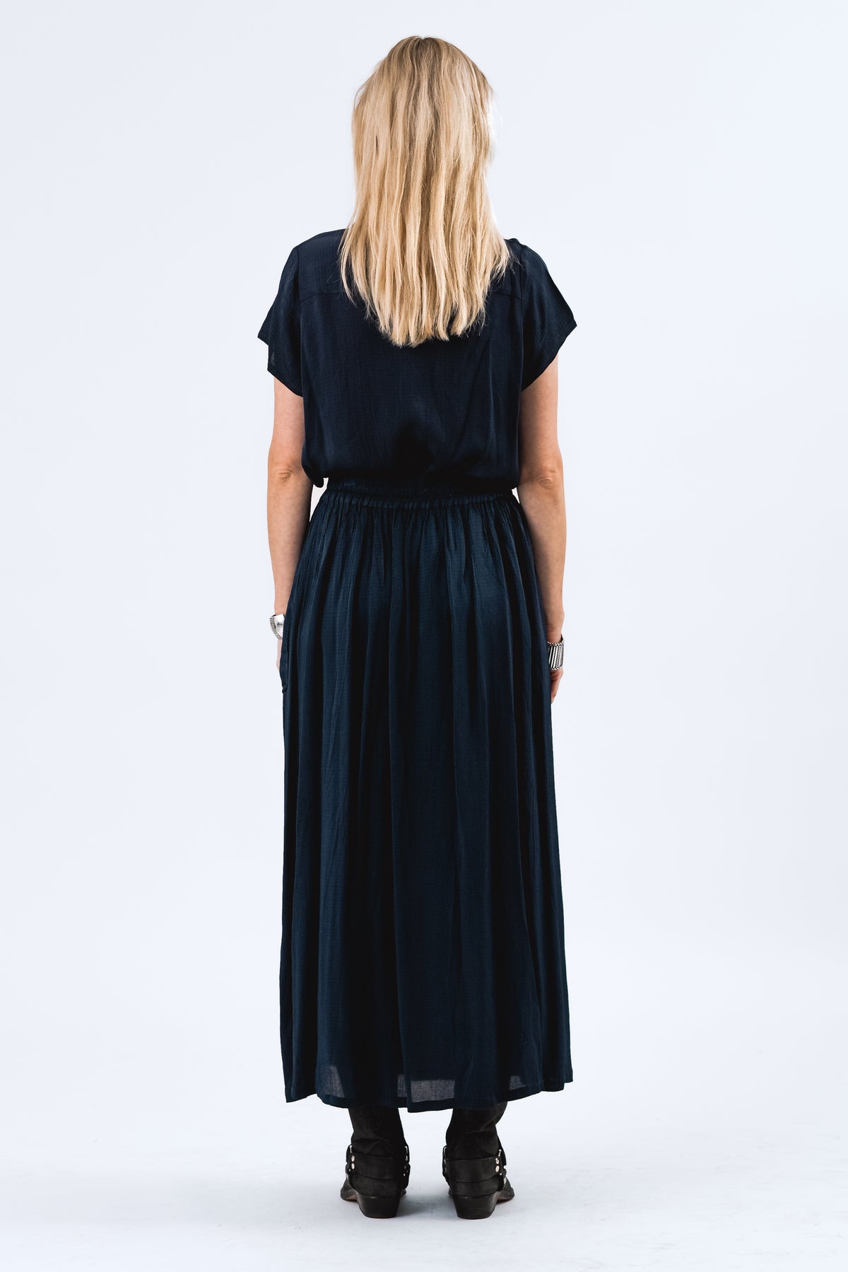 Lollys Laundry HeatherLL Bluse Blouse Mørkeblå