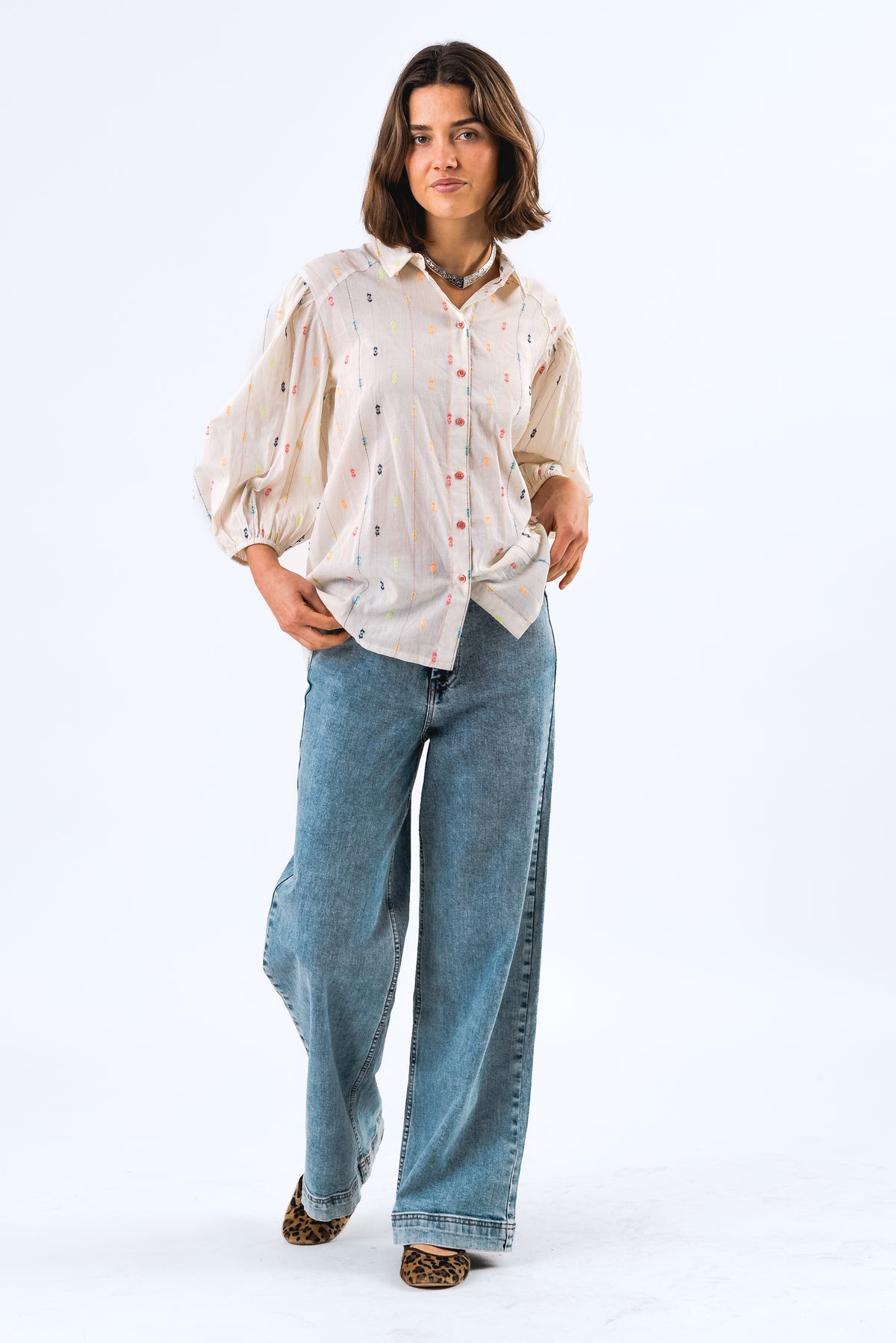 Lollys Laundry HeidiLL Skjorte Shirt Creme