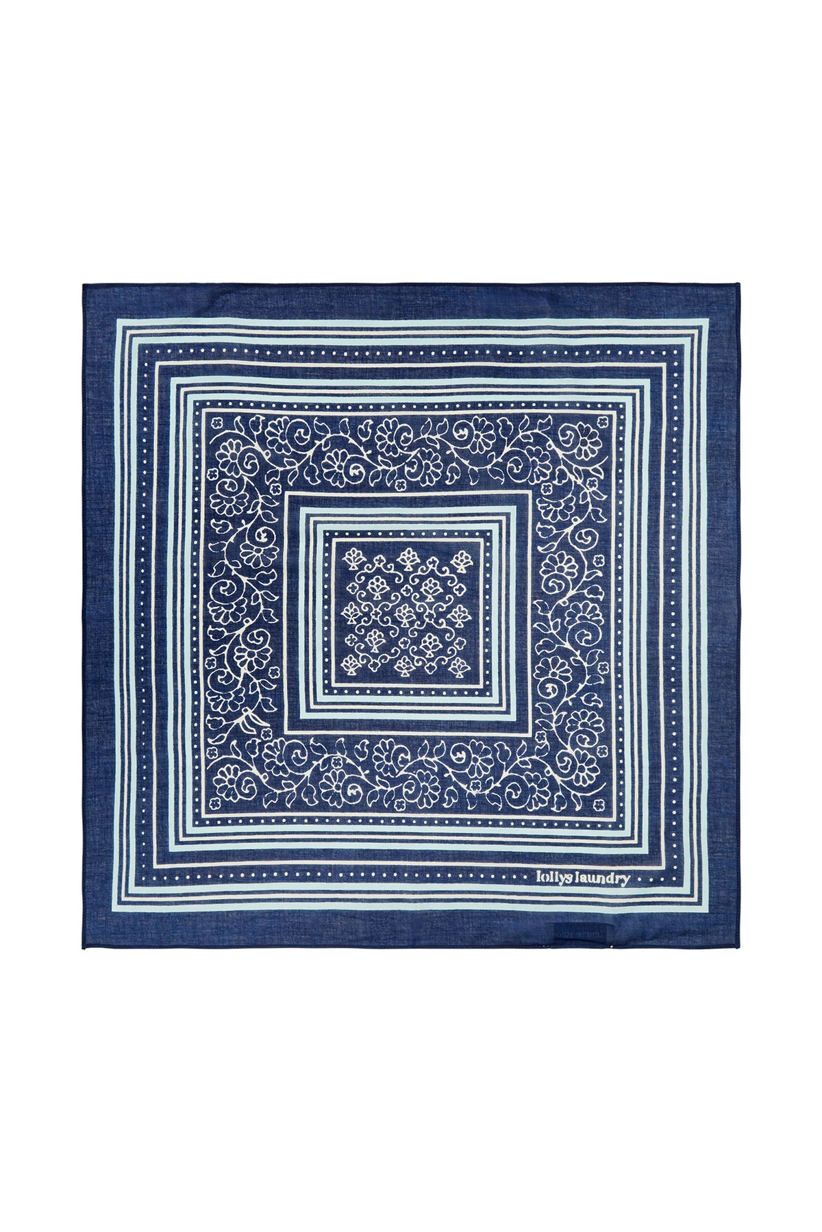 Lollys Laundry HemlockLL Bandana Scarf Mørkeblå