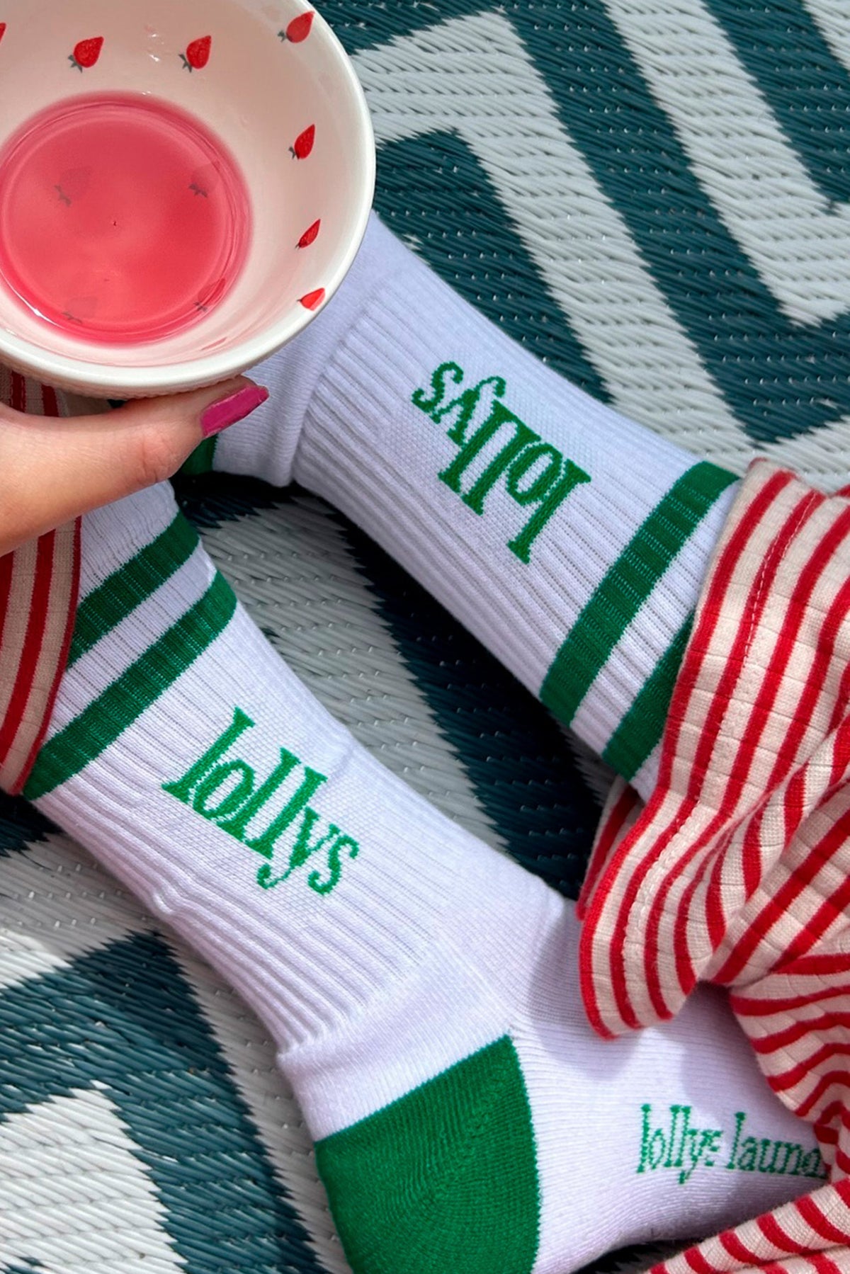 Lollys Laundry HillLL Strømper Socks Grøn