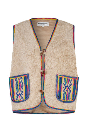 Lollys Laundry HugoLL Teddy Vest Vest Blå