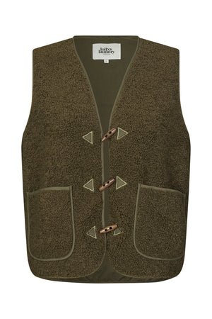 Lollys Laundry HugoLL Vest Vest Mørkegrøn