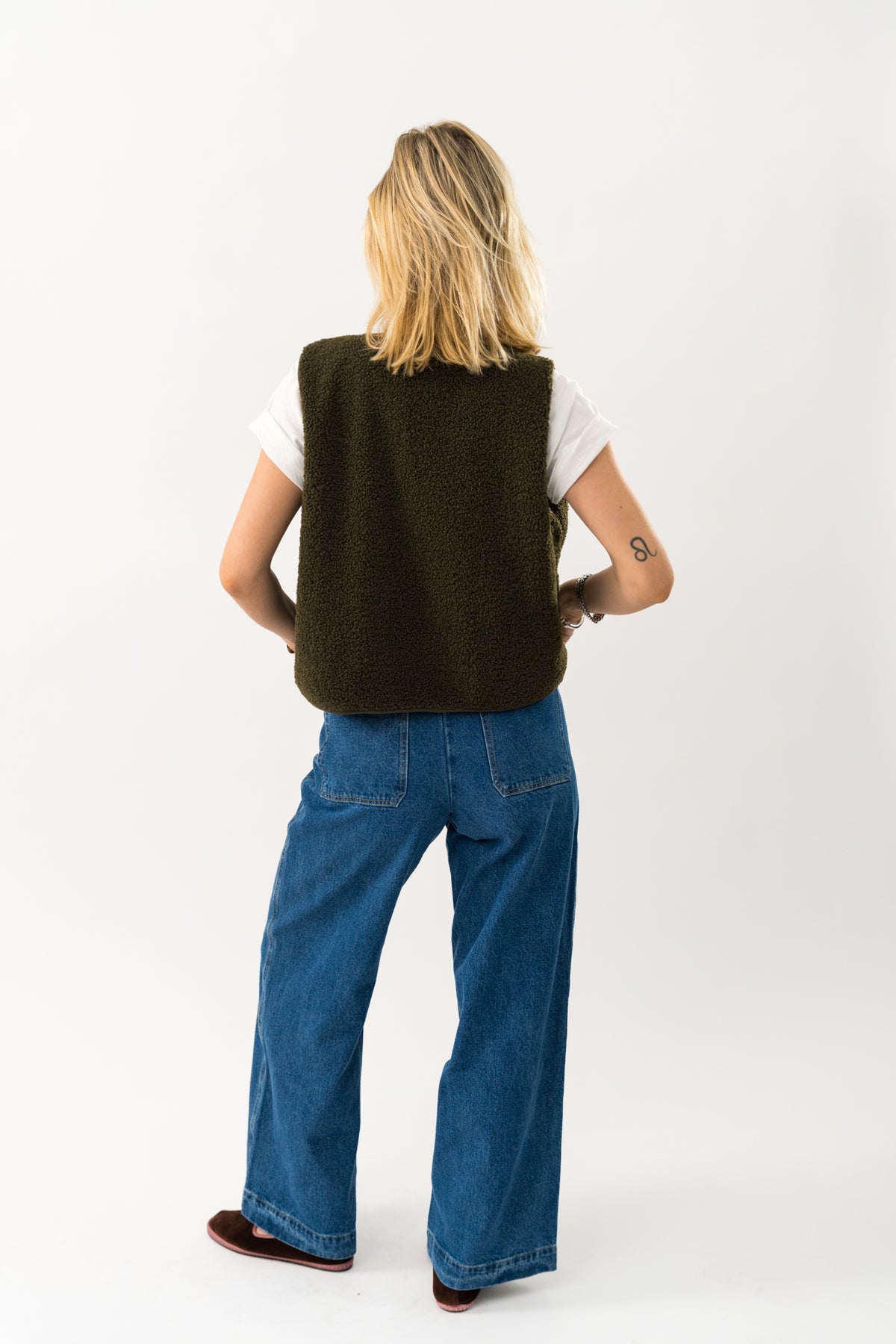 Lollys Laundry HugoLL Vest Vest Mørkegrøn