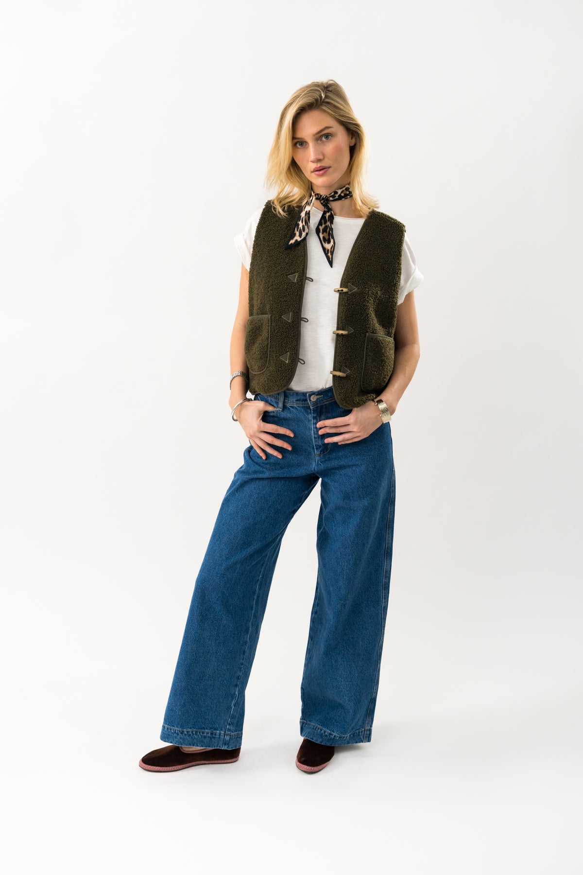 Lollys Laundry HugoLL Vest Vest Mørkegrøn