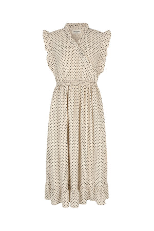 Lollys Laundry IdinaLL Midi Kjole Dress Creme