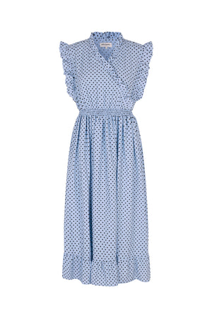 Lollys Laundry IdinaLL Midi Kjole Dress Lyseblå