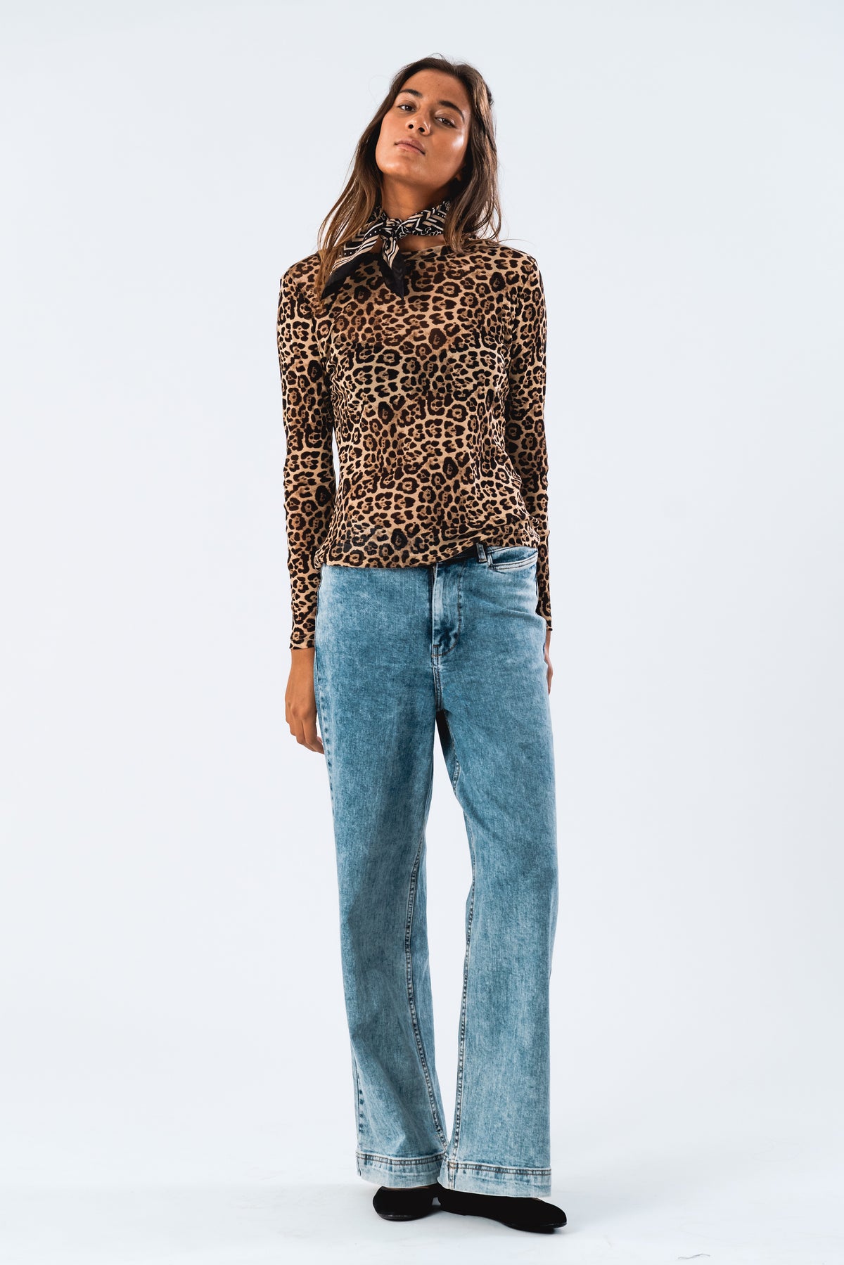 Lollys Laundry IrieLL Blouse LS Blouse Leopardprint
