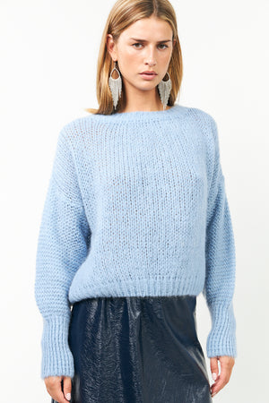 Lollys Laundry IsoldeLL Striktrøje Jumper 22 Light Blue