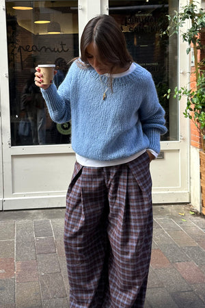 Lollys Laundry IsoldeLL Striktrøje Jumper 22 Light Blue