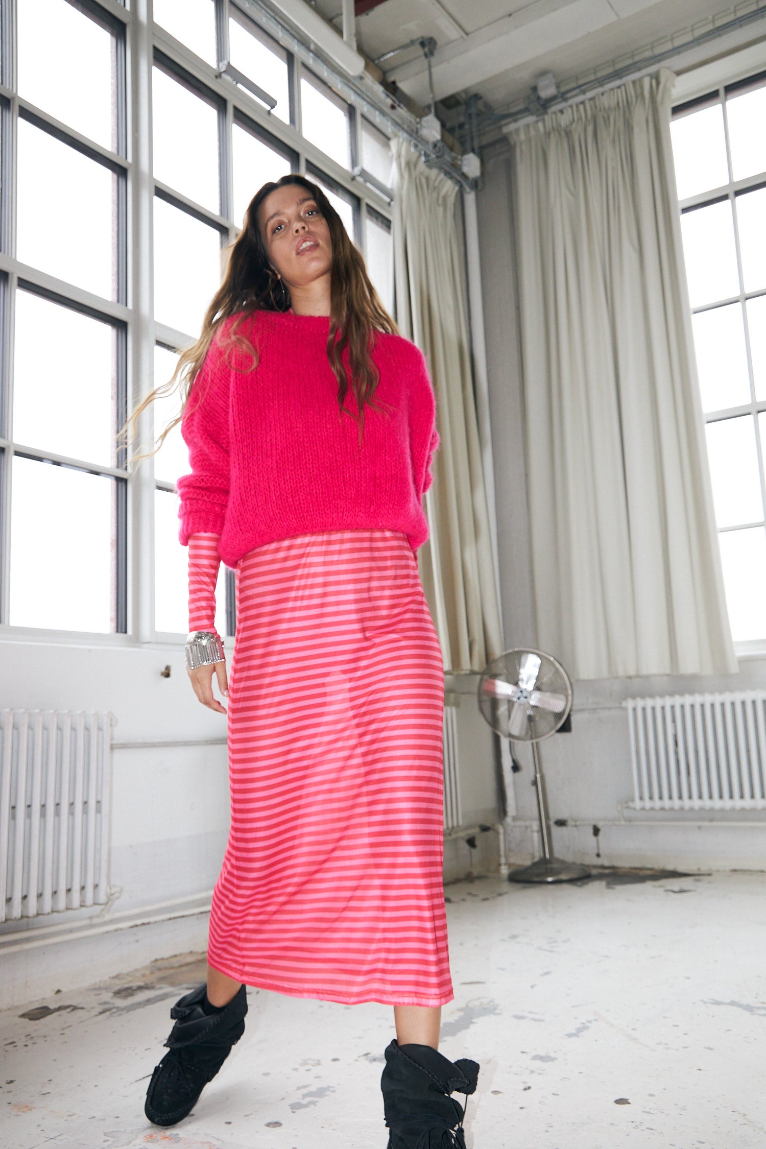 IsoldeLL Striktrøje - Neon Pink
