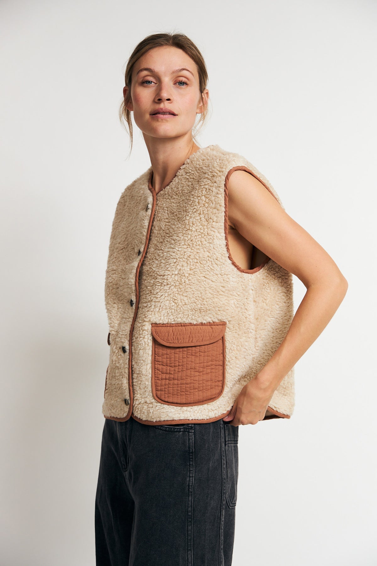 JaceLL Vest - Rustbrun