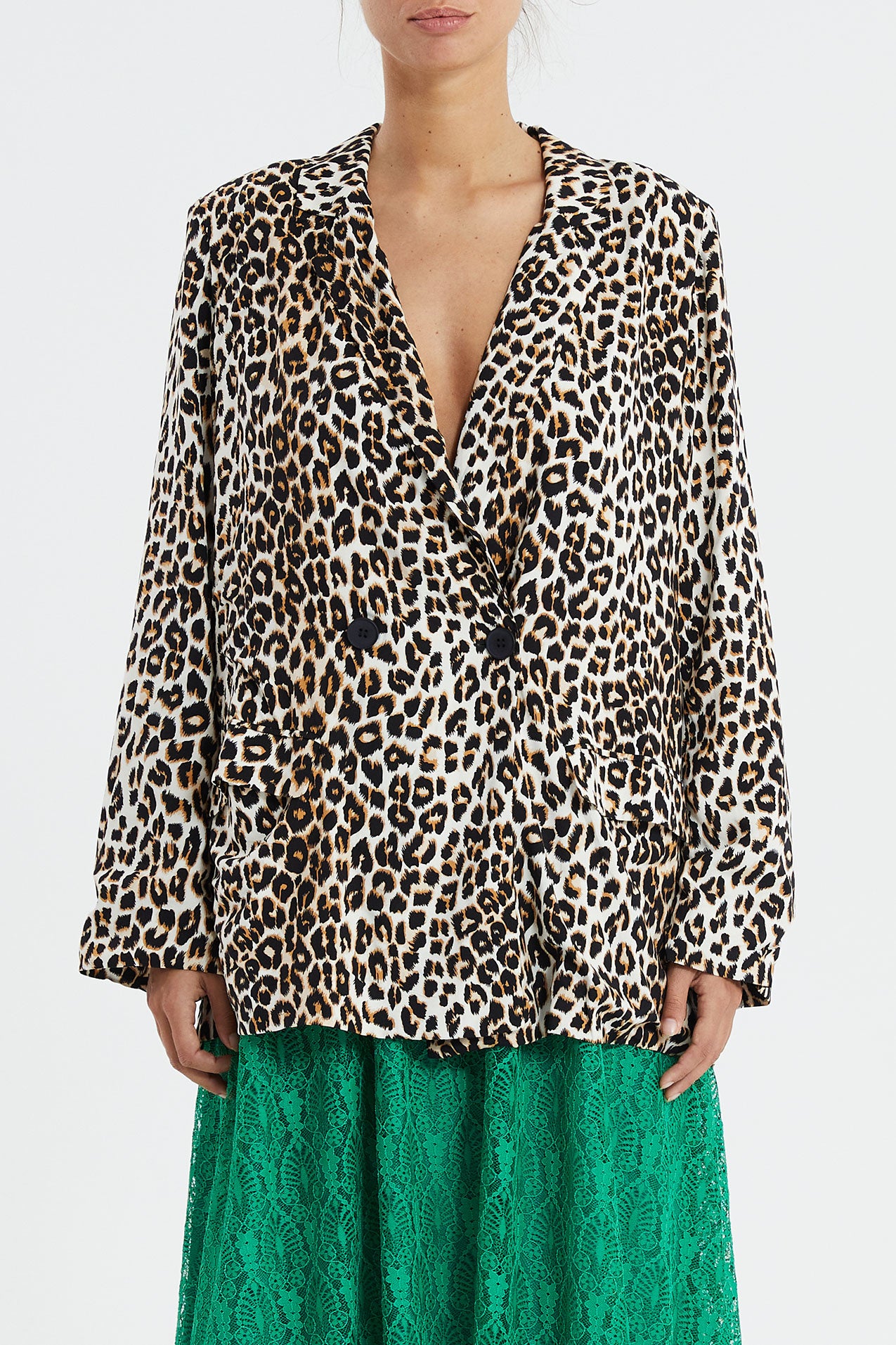 Lollys Laundry Jolie Blazer Jacket 72 Leopard Print