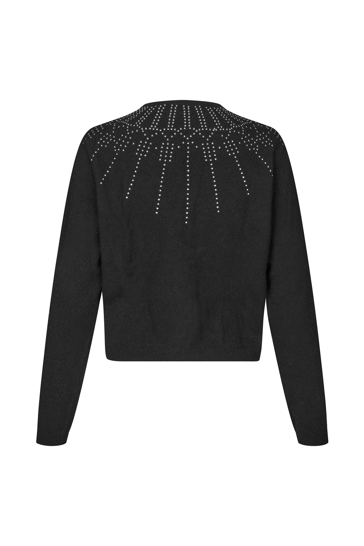 JudeLL Strikcardigan - Sort