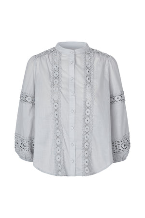 Lollys Laundry JuneLL Skjorte Shirt Dæmpet blå