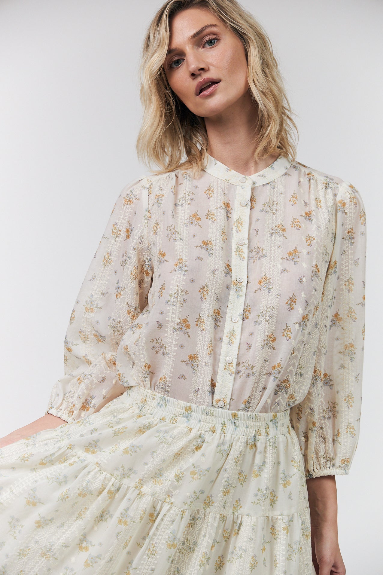 Lollys Laundry JuneLL Skjorte Shirt 02 Creme