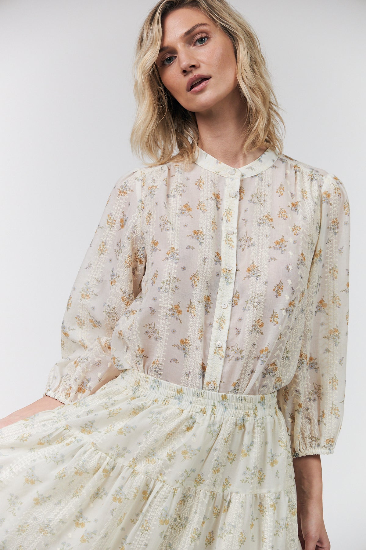 Lollys Laundry JuneLL Skjorte Shirt Creme