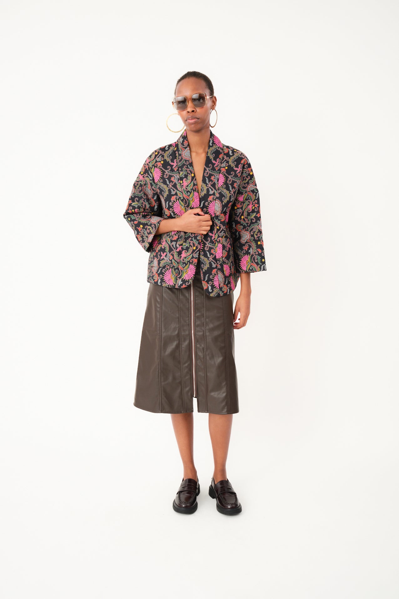 Lollys Laundry KatelynLL Midi Nederdel Skirt 59 Brown