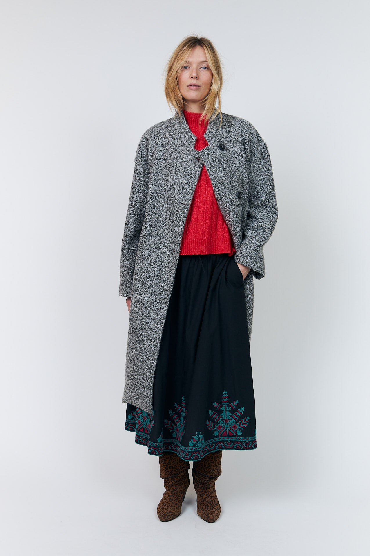 Lollys Laundry KayaLL Frakke Outerwear Grå Melange