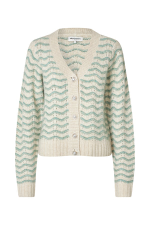 Lollys Laundry LanoLL Cardigan Cardigan Støvet grøn