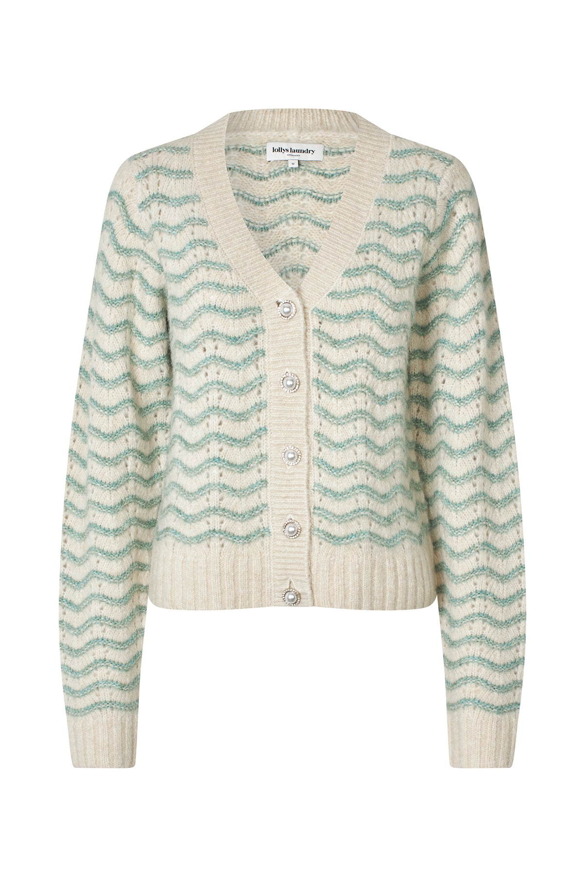 Lollys Laundry LanoLL Cardigan Cardigan Støvet grøn