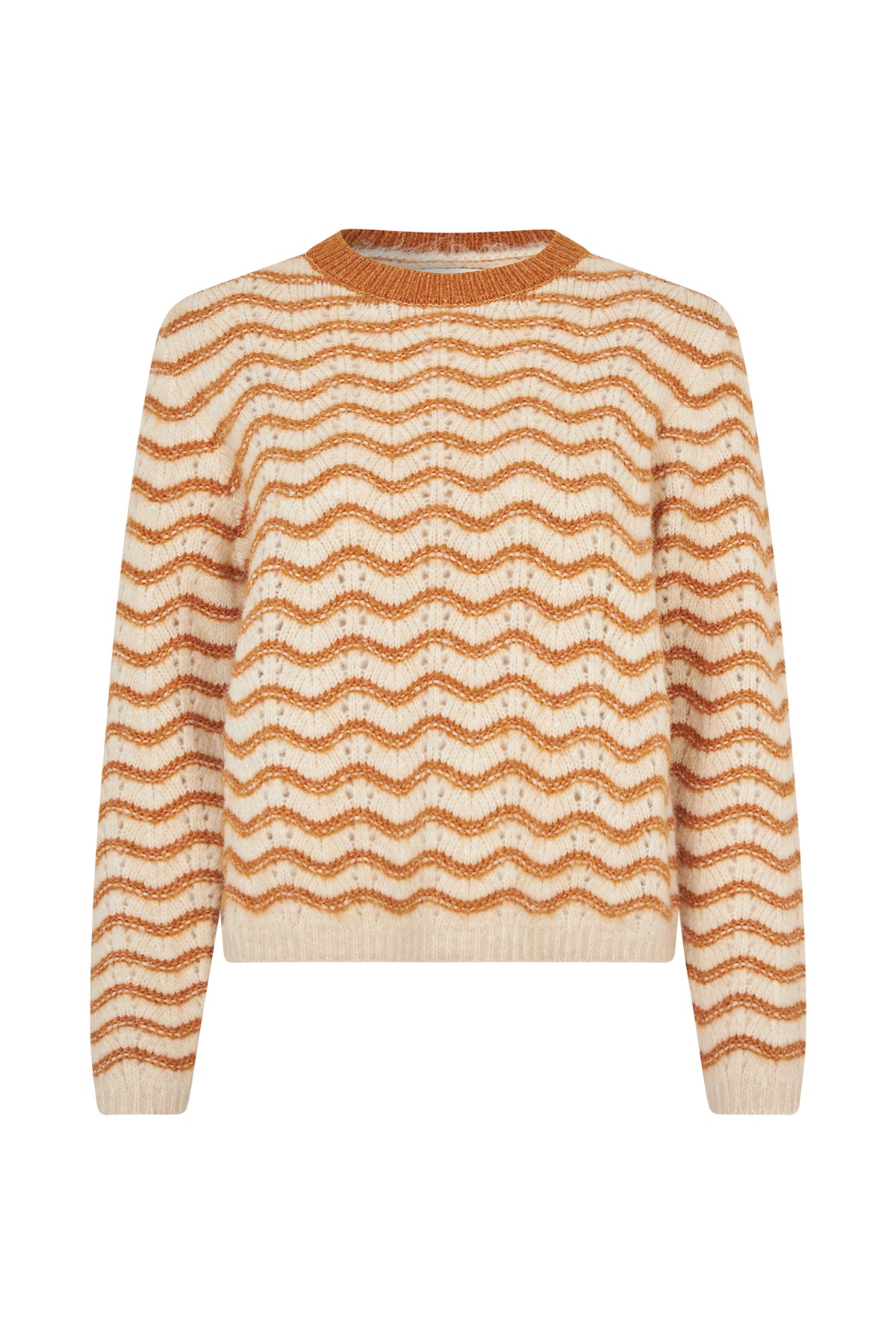 Lollys Laundry LanoLL Strik Pullover Jumper Camelbrun
