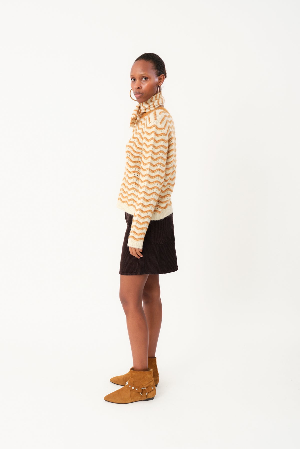 Lollys Laundry LanoLL Strik Pullover Jumper Camelbrun