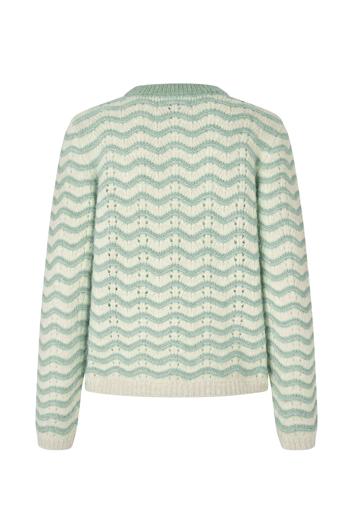 Lollys Laundry LanoLL Strik Pullover Jumper Støvet grøn