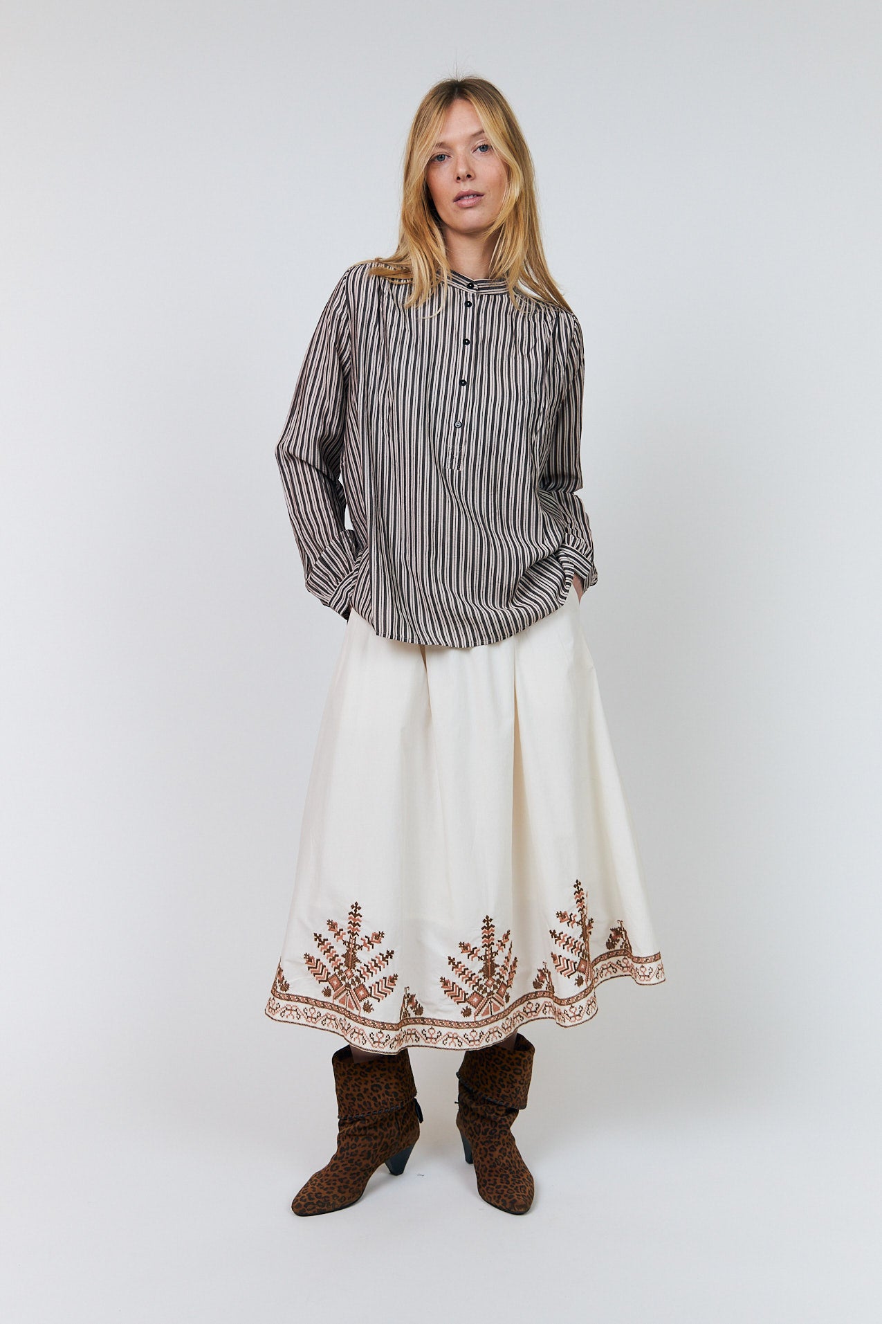 Lollys Laundry LariLL Skjorte Shirt 08 Beige