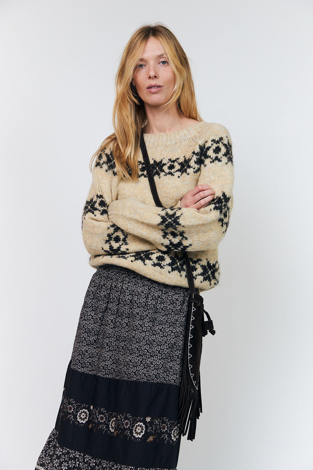Lollys Laundry LattieLL Strik Jumper Creme
