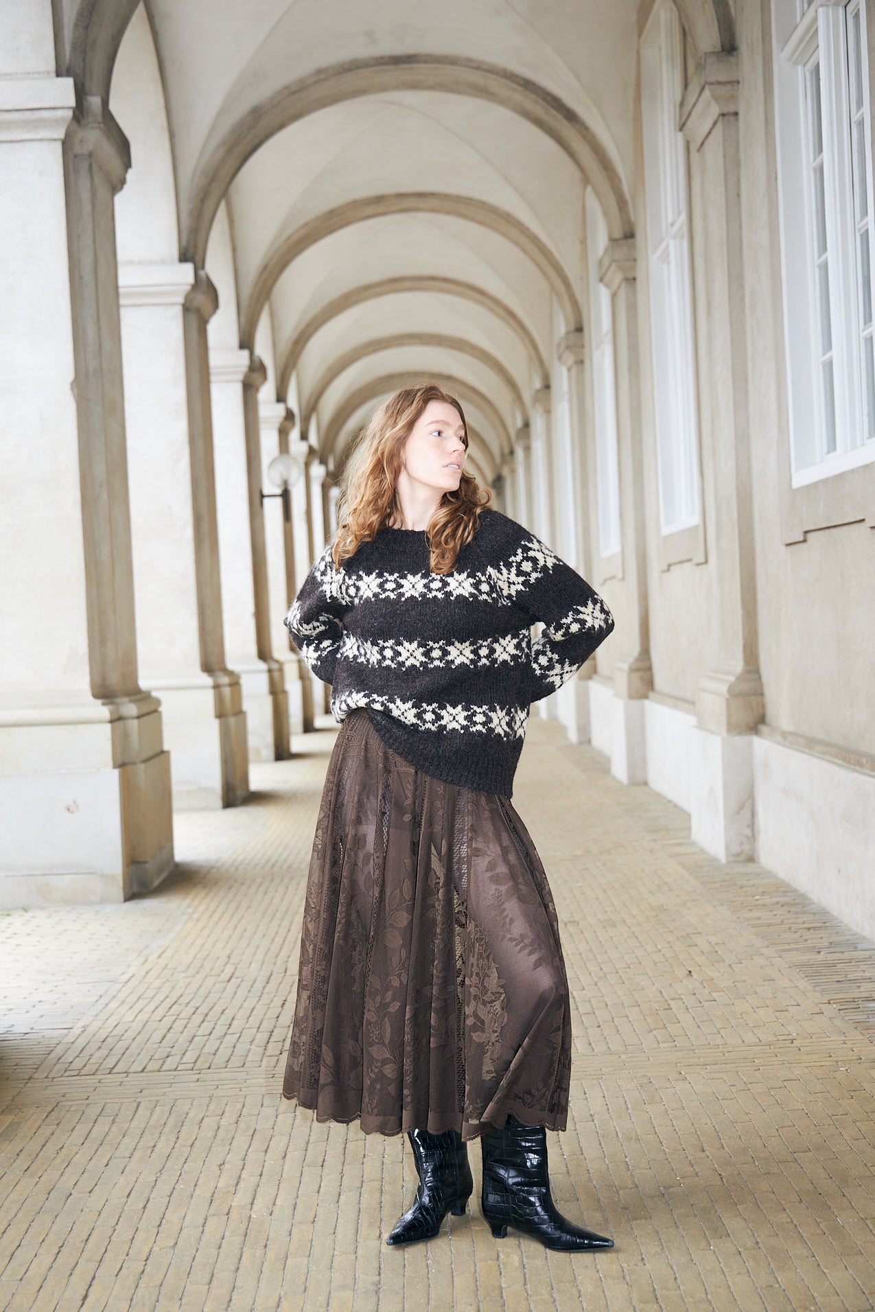 Lollys Laundry LattieLL Strik Jumper Mørkebrun
