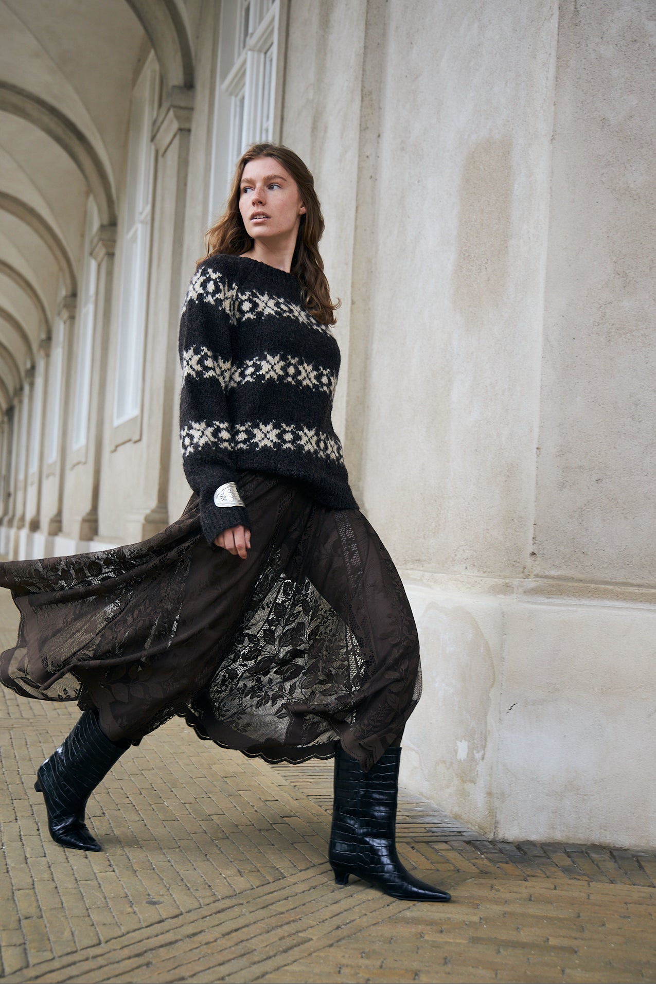 Lollys Laundry LattieLL Strik Jumper Mørkebrun