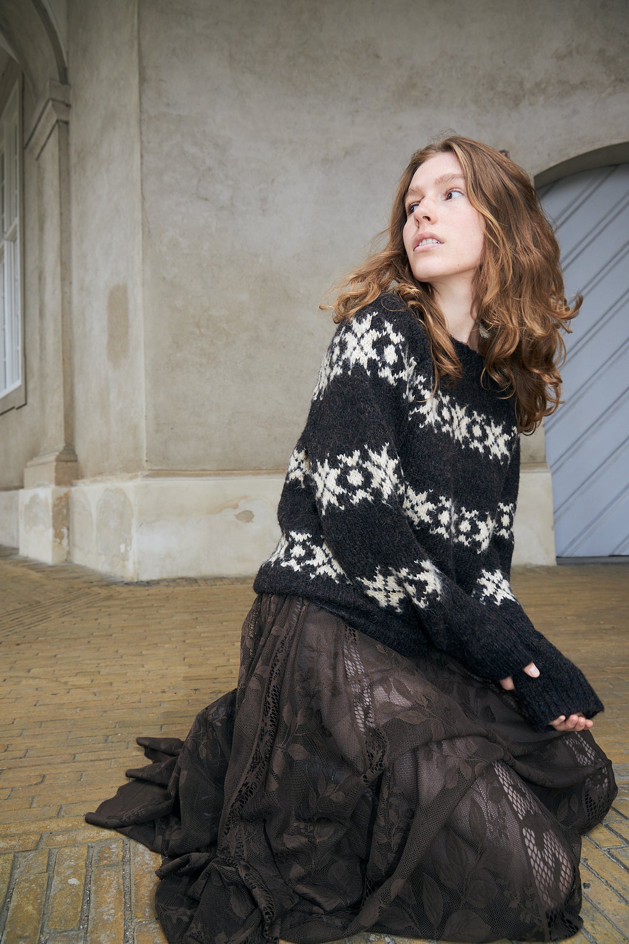 Lollys Laundry LattieLL Strik Jumper Mørkebrun