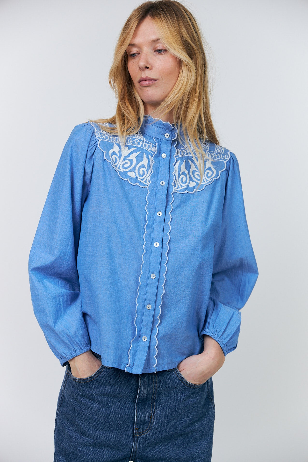 Lollys Laundry LiaLL Skjorte Shirt Blå