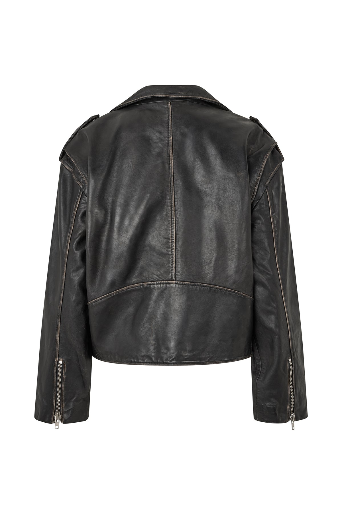 Lollys Laundry LilLL Leather  Jacket Jacket Sort