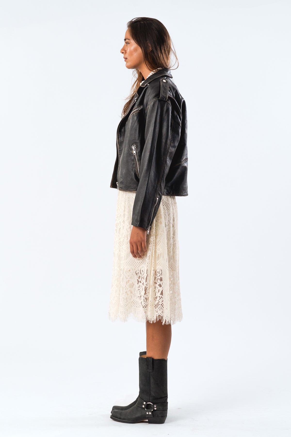 Lollys Laundry LilLL Leather  Jacket Jacket Sort