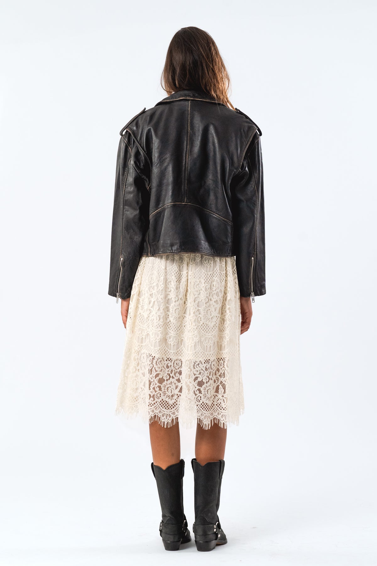 Lollys Laundry LilLL Leather  Jacket Jacket Sort