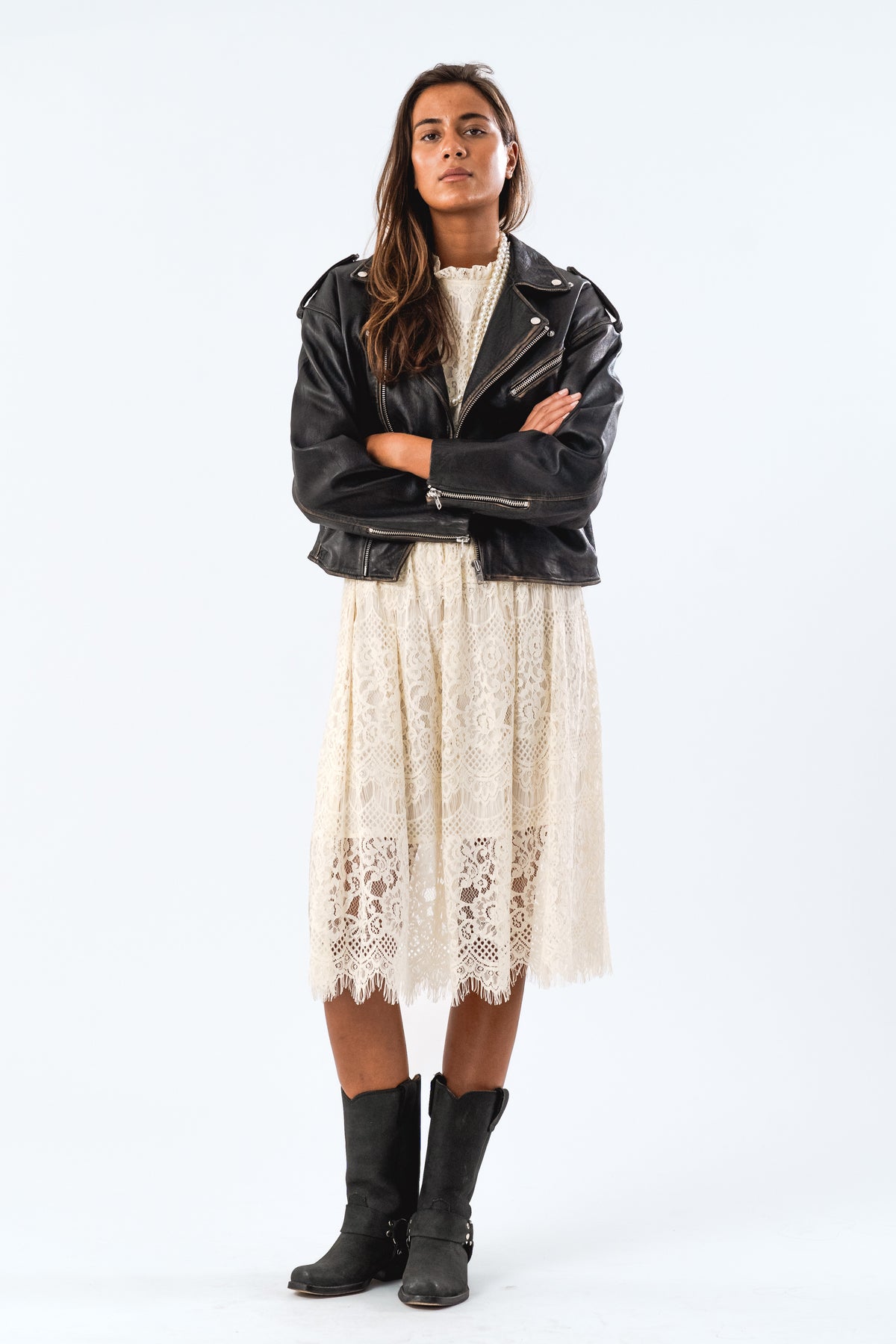 Lollys Laundry LilLL Leather  Jacket Jacket Sort